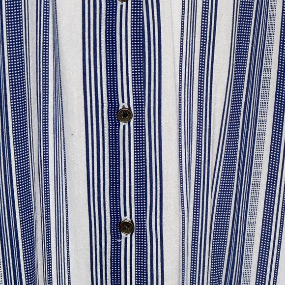 En Creme MOONFLOWER BLOUSE (NAVY) - L / NAVY/WHITE PRINT - Picture 3 of 15